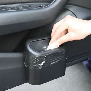 Tempat Sampah Mobil Mini Portable Push Trash Bin Tong Sampah Mobil Slim Gantung Serbaguna