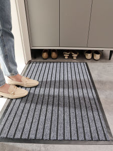 Indoor Entrance Door Mat PVC Material Water Absorbent Dirt Resistant Bathroom Modern Simple Style Rectangular Home Carpet