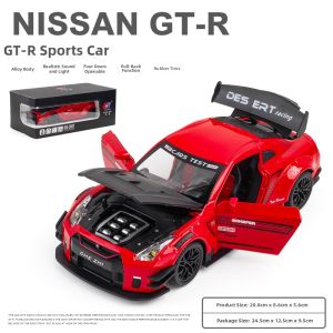 CHEZHI | Nissan GTR35 Four Door Sound Light Alloy Car Model 1:24