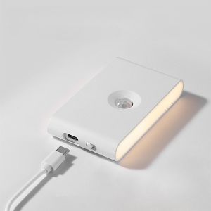 USB Rechargeable Motion Sensor Night Light Magnetic for Hallway Bathroom Bedroom Stairs for Kitchen Corridor Stairway Decor