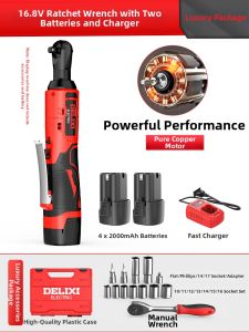 DELIXI | Cordless Electric Ratchet Wrench 90 Degree
