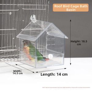 Parrot Bath Tub Bird Cage Accessory