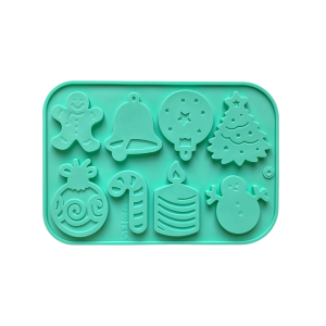 1pc 8-hole different shapes Christmas chocolate mold used for chocolate 3D candy DIY non stick baking mold