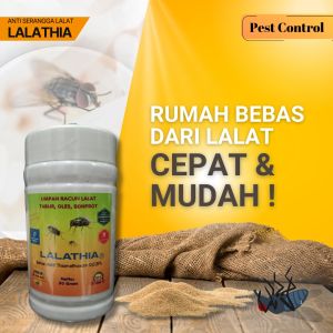 LALATHIA 10 WG 50 Gram Umpan Racun AMPUH Basmi Lalat Rumah Hijau Praktis Tinggal Tabur Oles Atau Semprot Saja