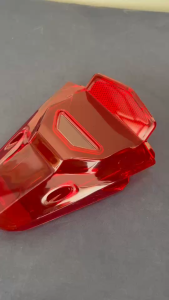 ฝาครอบไฟท้าย CLICK i พลาสติกแดง /ใสครอบไฟท้ายclick กรอบไฟท้าย ฝาไฟท้าย พร้อมเเผ่นใส (สีเเดง) รุ่น CLICKi ปี 2009 งาน HMA