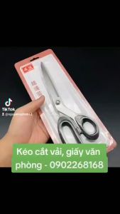 Kéo cắt thịt nướng đồ ăn - Kéo đa năng cắt giấy văn phòng inox thép không gỉ tay cầm chống trượt dài 25.5cm