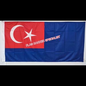 *Stok Sedia Ada* 3 x 6 kaki Bendera Johor Polymesh Kain Tebal Berkualiti