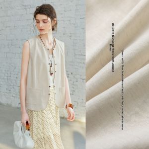 BEIQIANI | Elegant Linen Vest New Casual Top