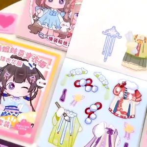 BUKU TEMPELAN STICKER DIY/BUKU HIAS PRINCESS/TEMPELAN STIKER ACTIVTY /MAINAN ANAK PEREMPUAN EDUKASI KREATIVITAS
