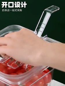 GN 1/6 ถาดใส่ท๊อปปิ้ง ถาดพลาสติก ถาดใส่ไข่มู ถาดใสใส่ขนม Garnish Station FOODGRADE