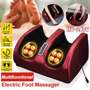 Infrared Heating Electric Foot Massage Shiatsu Relax Body Massager Heat Deep Muscles Kneading Roller Salud Relaxation Therapy