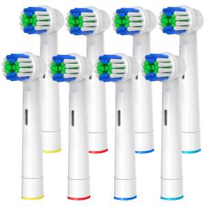 8 Pcs Replacement Professional Electric Toothbrush Heads Compatible with Braun Oral b Brush Heads