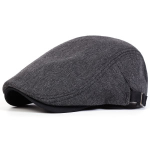Men Retro Herringbone Grid Newsboy Caps British Painters Hats Spring and Autumn Adjustable Flat Cap Hip Hop Berets