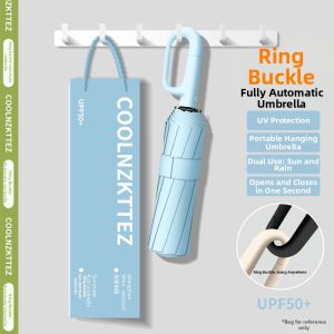 COOLNZKTTEZ | Automatic Reinforced Windproof UV Protection Umbrella