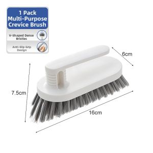 MRUN | No-Dead-Corner Hard Bristle Bathroom Floor Cleaning Brush