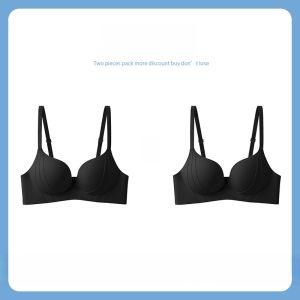 Miiow | Wireless Seamless Bra Womens Push Up Anti Sagging Small Chest Gathered Look Younger Women V-Neck Nylon Fabric Four Seasons