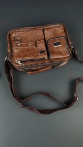 Tas Selempang Pria Kulit PU Polo Amstar Slingbag Waterproof Tas Polo