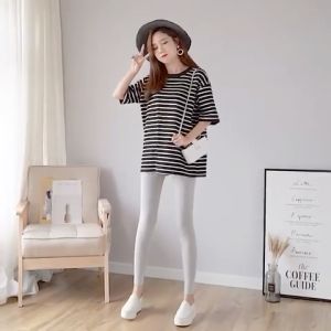 Legging Panjang Wanita Bahan Kaos (Soft Rayon) Untuk BB 40-110kg