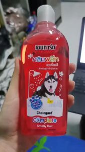 เชนการ์ด คอมพลีท แชมพูสุนัขกำจัดเห็บหมัด 300 ml ลดกลิ่นสาบสุนัขเชนการ์ด คอมพลีท สเมลลี่แฮร์ สูตรกำจัดเห็บหมัด สำหรับสุนัขมีกลิ่นสาบ