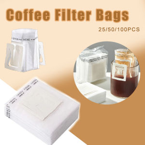 Coffee Filter Bags Hanging Disposable Drip Coffee Paper Bag Portable Espresso Coffee Accessories Tea Tool 25-100pcs