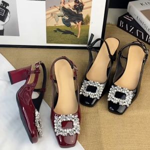 0506 High Heels Wanita 7cm Fashion Import Sepatu Hak Tinggi Glossy Elegant Bisa COD (With Box)