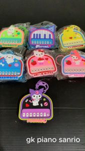 STIPA Gantungan Kunci Piano Bunyi Motif Karakter Karet Ganci Tas Motor Mainan Anak Music Game Keychain LZ