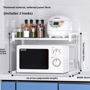 Adjustable Multi Appliance Kitchen Storage Rack