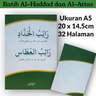 Buku Kitab Rotib al Haddad Dan Ratib al atthos Disertai doa-doa Ukuran Besar A5