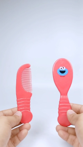 Sesame Street Baby Hair Comb & Brush Set Ultra Soft Bristles Gentle Scalp Care For Newborns