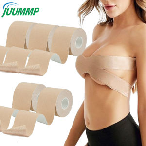 5 ม้วนเทปสีผิว (DIY Lift Boob Job Push up Breast) Kinesiology เทปเทป Body เทปเต้านม เทป Bra เทปเท้าและกันน้ํา