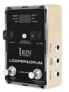 IRIN | IRIN Guitar Effect Drum Machine Phrase Loop Monoblock Effects Pedal 100 Drum Rhythms 10 Metronomes 40 Storage Guitar Accessories