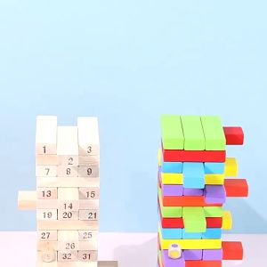 SKISOPGO งานไม้เกมส์ต่อตึก บล็อกไม้ตึกถล่ม ของเล่นเสริมสร้างพัฒนาการ ฝึกสมาธิ เล่นได้ทุกเพศทุกวัย