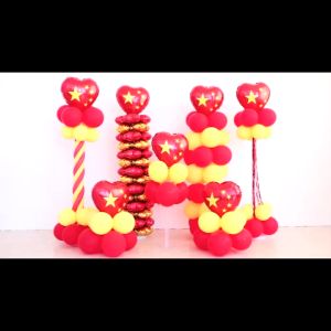 ขาตั้งลูกโป่ง ฐานตั้งลูกโป่ง ขนาด (95125155 CM ) (1ชุด=ฐานตั้ง1ชิ้น+เสาพลาสติก+ข้อต่อ)ใช้เป็นฐานจัดลูกโป่ง