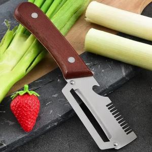 Dao Gọt Thái Bào Đa Năng Cán Gỗ Lưỡi Dao Thép Không Gỉ Thân Thiện Với Môi Trường Dụng Cụ Chế Biến Rau Củ Quả