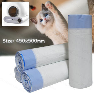 Heavy Duty Cat Litter Box Garbage Bag For TONEPIE Ti Pro or Ti+ and Q-Clean Smart Litter Box，Thicken Pull Out Poop Bag 3/6Roll