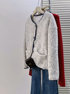 QINGNAER | Casual Loose Contrast Color Elegant Style Blazer