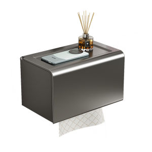 youqin | Wall-Mount No-Drilling Waterproof Tissue Holder