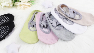 Japanese Women Yoga Socks | 100% Cotton Pilates Pilates Anti Slip Sock Ballet Socks Ankle Bandage Support Hollow Breathable For Gym Dance