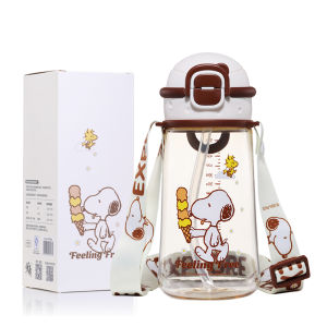 Snoopy PPSU Childrens Straw Cup Direct Drink Summer Kindergarten Water Cup School Special Drinking Water Cup for Kids