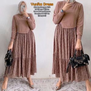 Yunita Dress - Setelan Wanita Katun Premium & Outer Semi Woll