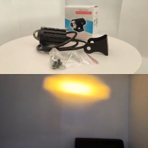 Lampu Tembak Laser Led Mini 2 Warna - Lampu Tembak Sorot Foglamp Mini D2 Laser Gun Lampu Motor Universal Cahaya Kuning-Putih Super Terang - Lazada