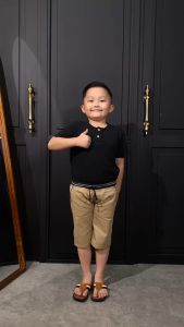 Celana Pendek Chino Anak Laki-Laki Bahan Cotton Twill Stretch Premium
