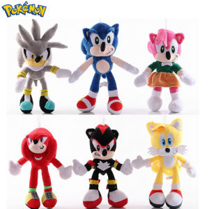 Pokemon shop Sonic The Hedgehog Plush Toy Super Soft 11" Stuffed Sonic Toy Gift for Kids