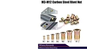 30 Pcs Rivet Nut mur rivet insert nut M3 M4 M5 M6 M8 M10 M12