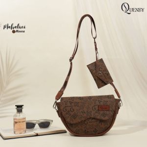 AQ - Mahalini bag By Quenby Tas selempang wanita /tas selempang motif tas selepang Simpel model terbaru tas motif murah