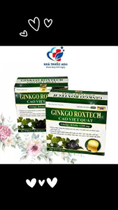 GINKGO ROXTECH CAO VIỆT QUẤT Hộp 10 vỉ x 10 viên Hỗ trợ tăng cường lưu thông máu não giảm các biểu hiện do thiếu năng tuần hoàn nào.