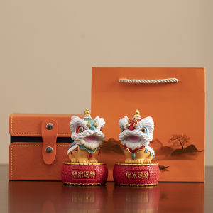 Creative FuShan Lion Dance Cultural Gift Set Business Event Year End Client Present Birthday Gifts Festive Cheerful Keepsakes