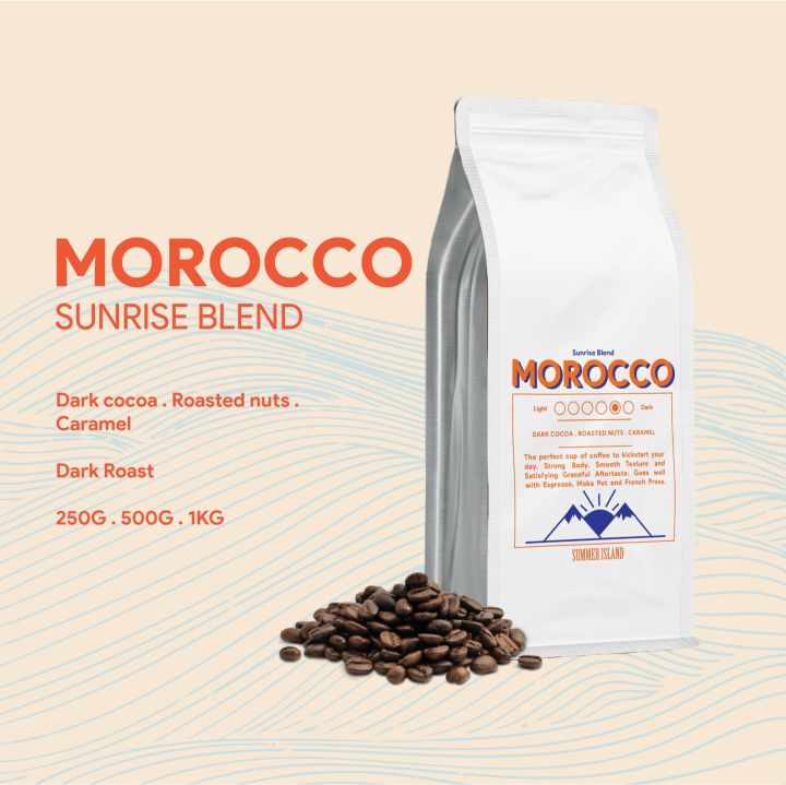 [Summer Island] Dark Roast MOROCCO 250G Roasted Coffee Beans 100