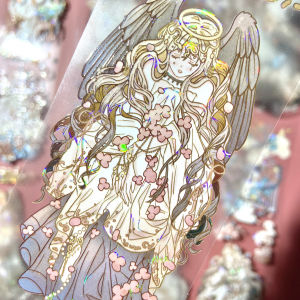 Vật Liệu Thủ Công DIY Trang Trí Sổ Tay Phong Cách Gothic Đen Đạo Cụ Nhân Vật Vật Liệu Thủ Công Trang Trí Giấy Dán 55cm