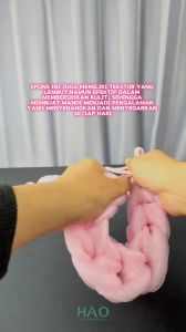 Spons Mandi Panjang/spon mandi kepang shower puff 1PCS SJ01